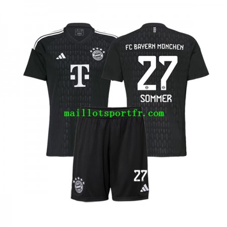 Maillot de Foot Bayern Munich Yann Sommer 27 Gardien Enfant Domicile 2023/24
